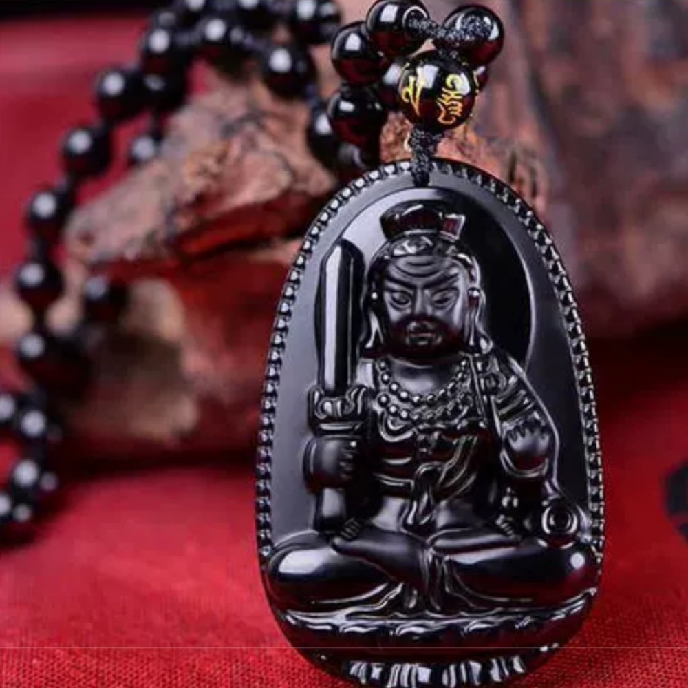 Black Obsidian Pendant Necklace